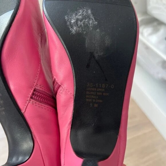 Vintage Chadwick Pink Leather Ankle Boots US 5 - Picture 4 of 7